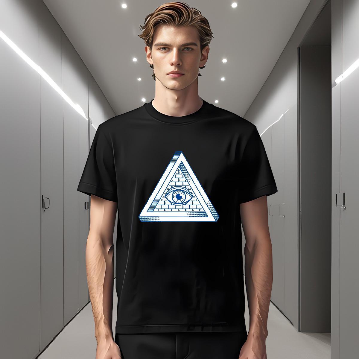 Comfortable T-Shirts 230g Cotton eye of the devil Hip Hop Oversized 4XL Breathable Soft Men Tees Stylist Tee Shirt
