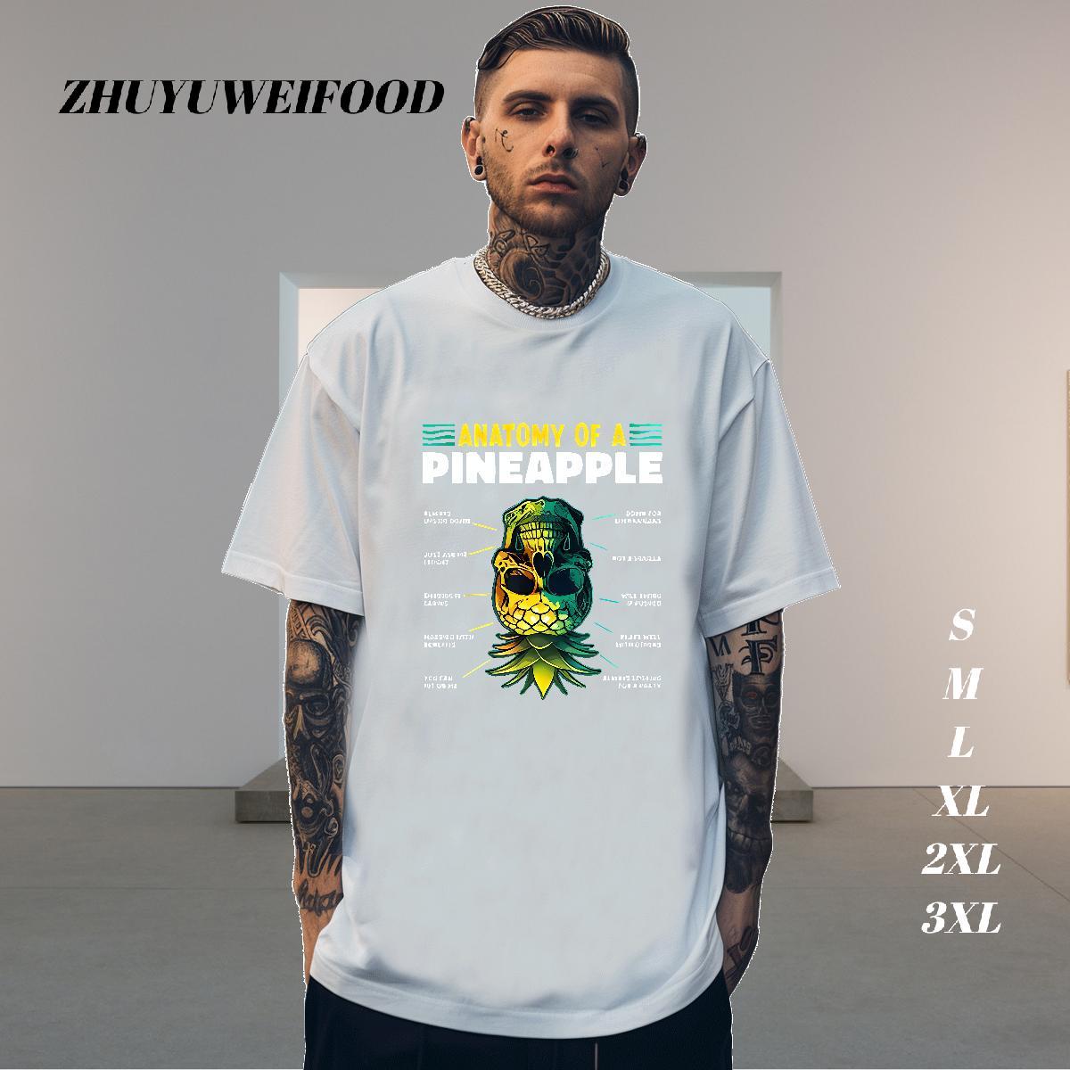 Free Shipping Man T Shirts 230g Pure Cotton skull Anime Printing Street DIY Short Sleeve O-Neck Couples T Shirts Custom Tees