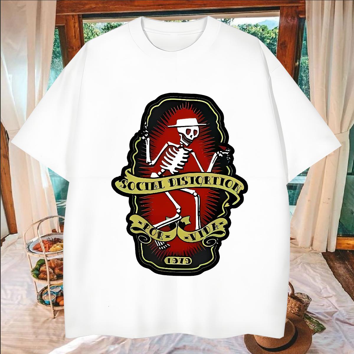 High Quality Mens T Shirts 230g 100% Cotton skull Daily Outfit Custom Print Plus Size O-Neck Short Sleeve Couples T Shirts Brand Clothes