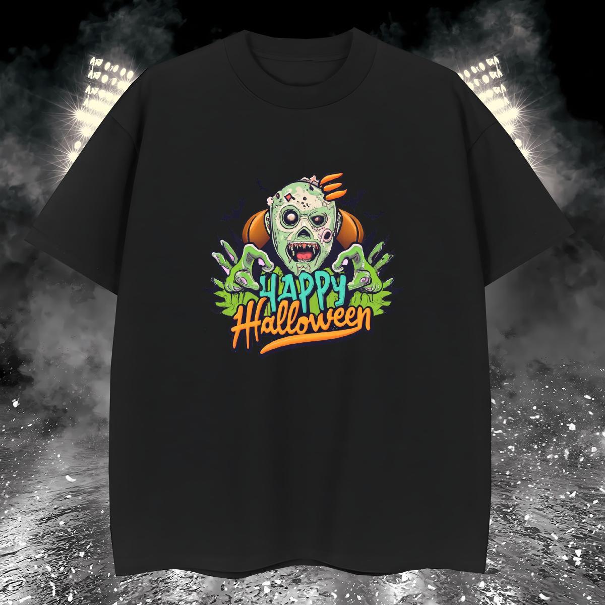 Cool T Shirts Men 230g Cotton skull Anime Printing Street Cartoon Printing L-4XL Short Sleeve Soft Men Tees 2024 New Wear