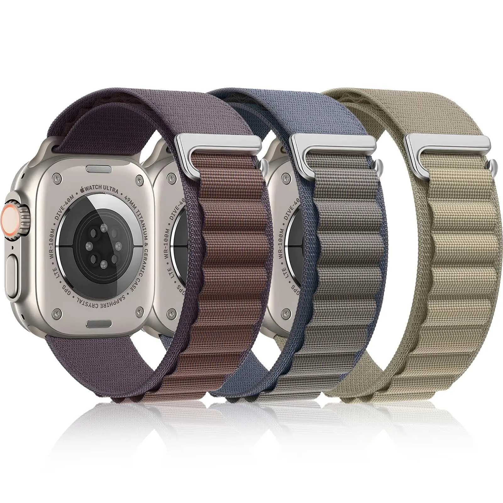 Alpine loop For iwatch Ultra 2 band 49mm 44mm 40mm 45mm 41mm 42mm 38mm bracelet correa iWatch series 9 8 7 6 se strap bands Z240824