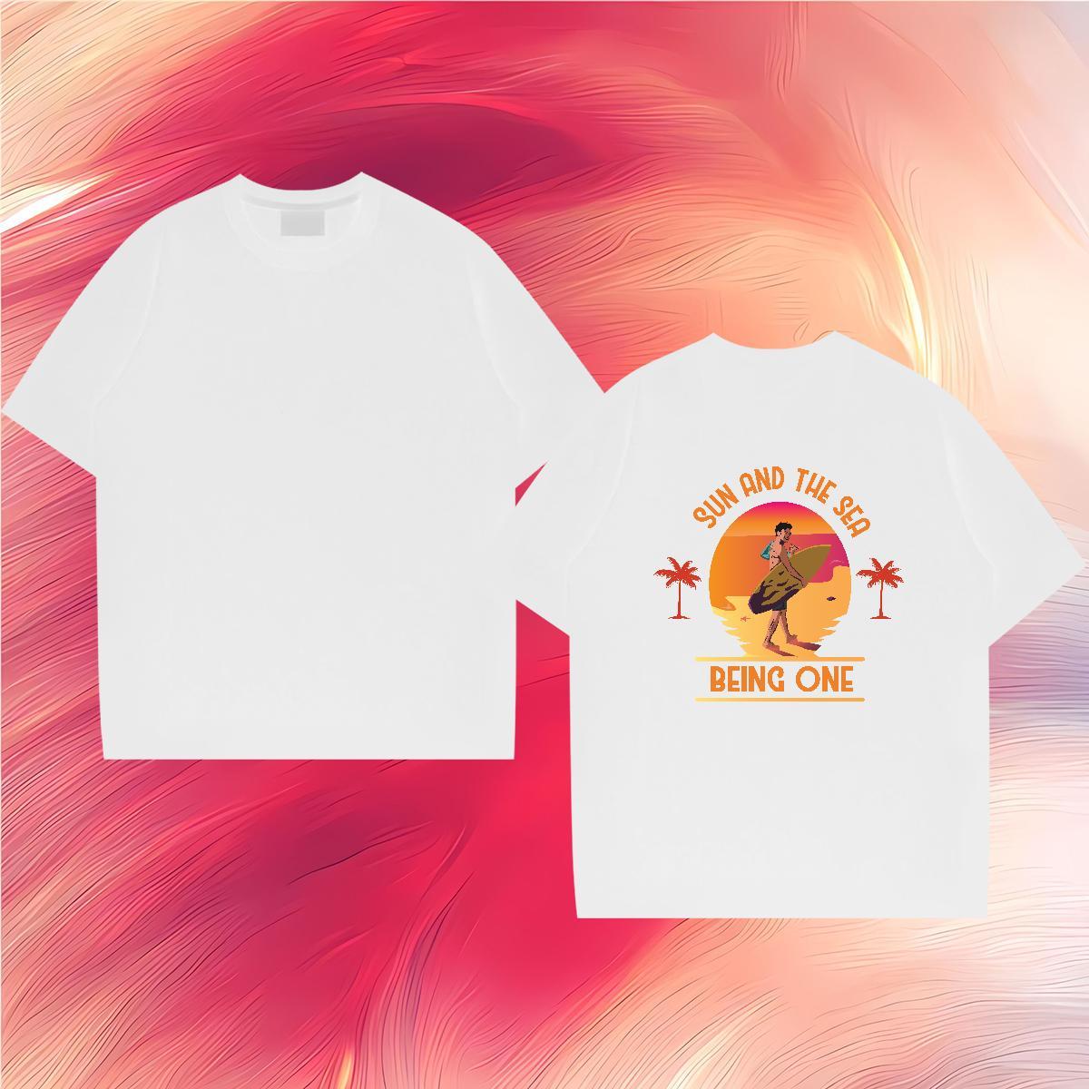 Free Shipping T Shirts Men 230g Cotton tree Hip Hop Street Oversized 3XL 4XL Crew Neck Men Tshirts Designer Fashion Clothings