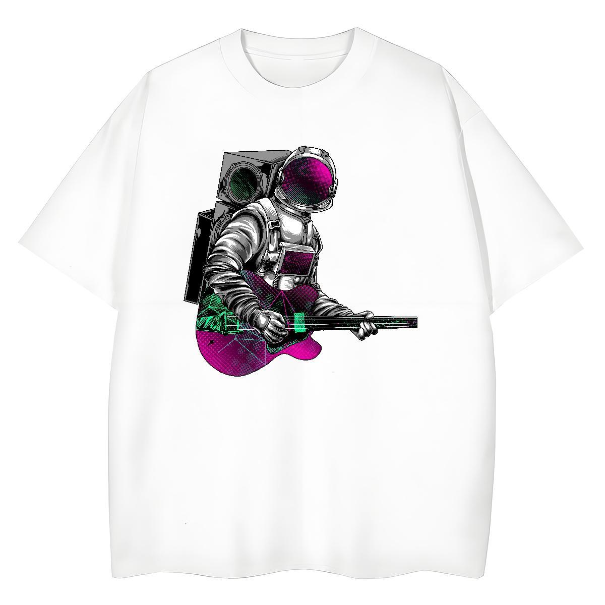 Designer Woman Tshirt 230g Cotton universe Hip Hop T-Shirts Breathable Short Sleeve Cartoon Anime Wear