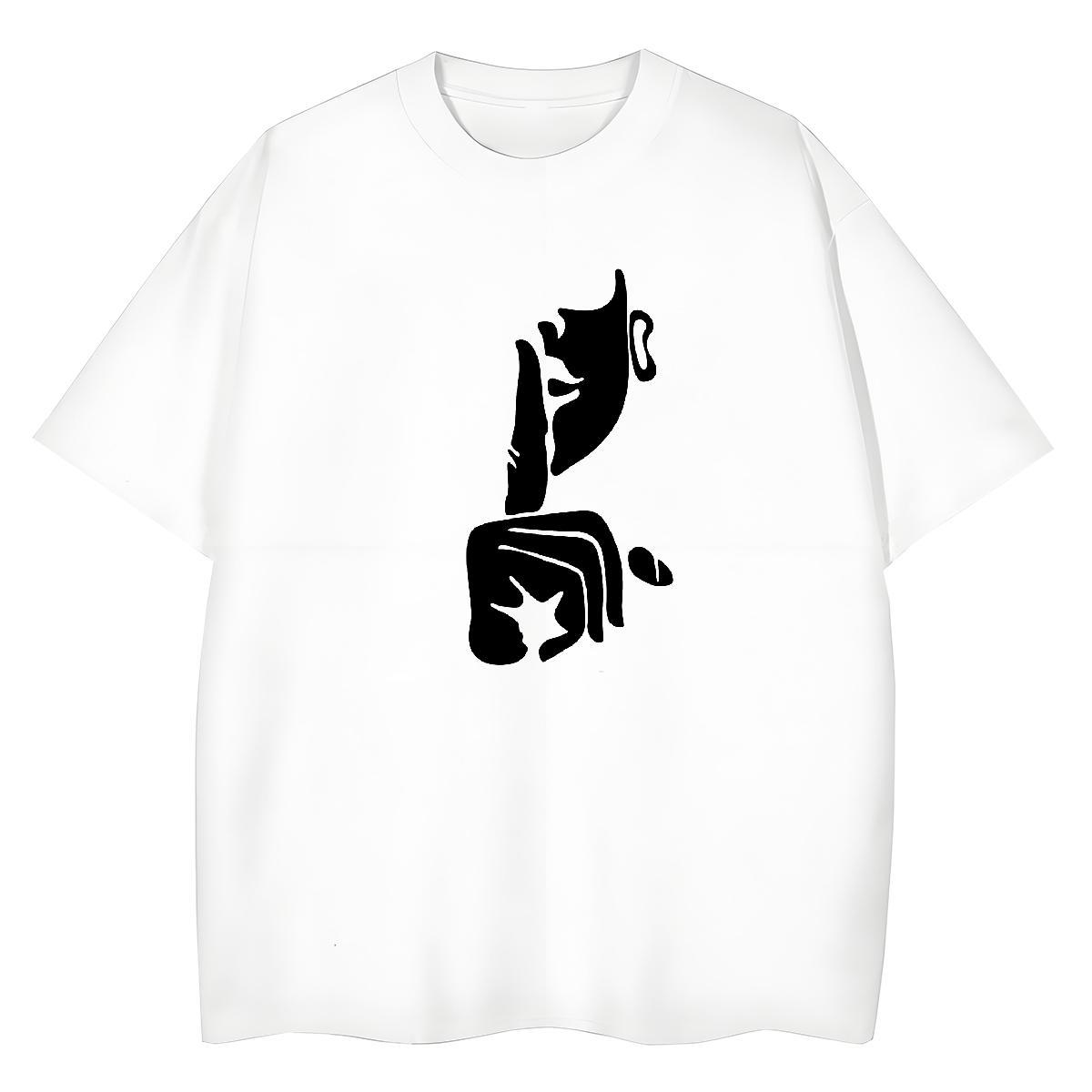 Wholesale Tshirt for Man Woman 230g 100% Cotton painting Casual Sport Womens T Shirts Short sleeve Soft Anime Print Tees