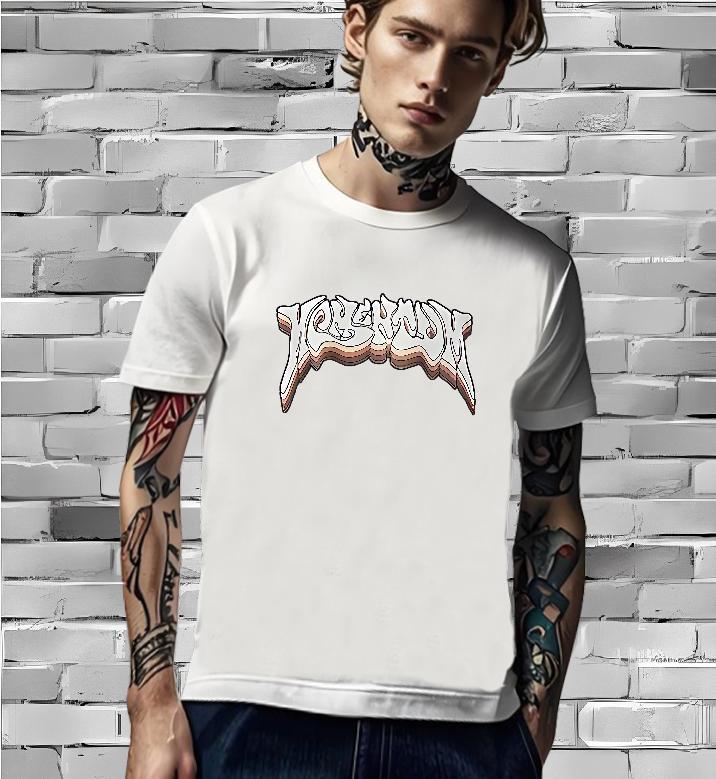 High Quality T Shirts Men 230g Cotton letter Hip Hop White Plus Size Crew Neck Men Tops Tees Designer Fashion Tee Shirt