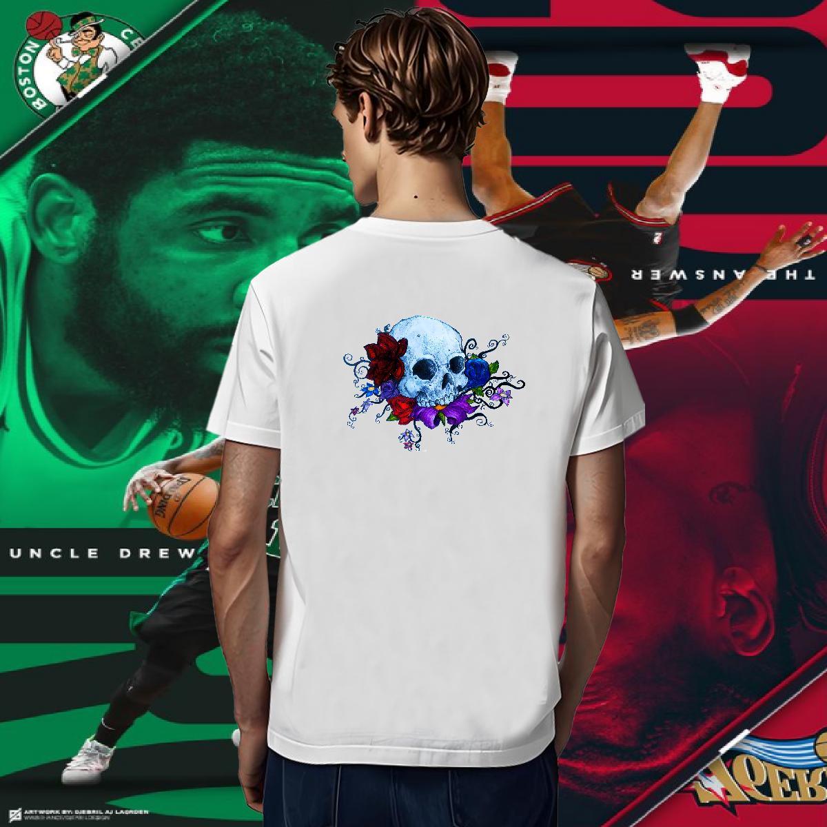 Popular T-Shirts for Men 230g Pure Cotton flower Casual Beach DIY Anime Crew Neck Men Tees Designer Fashion Tees Shirts