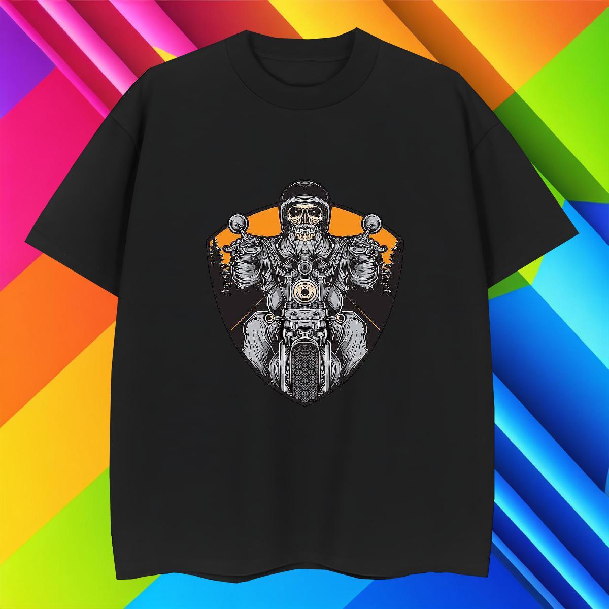 Brand T-Shirts for Men 230g Pure Cotton skull Daily Outfit Customized Breathable Short Sleeve Men Tees Wholesale Tees Shirts