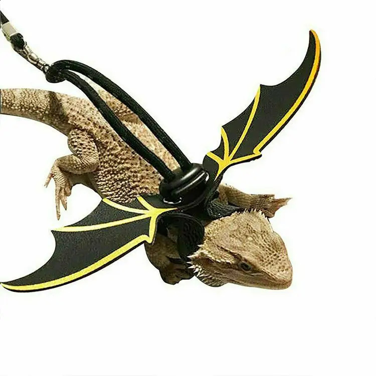 Adjustable Reptile Lizard Gecko Bearded Dragon Harness and Leash for Outdoor Pet Chameleon Supplies 240824