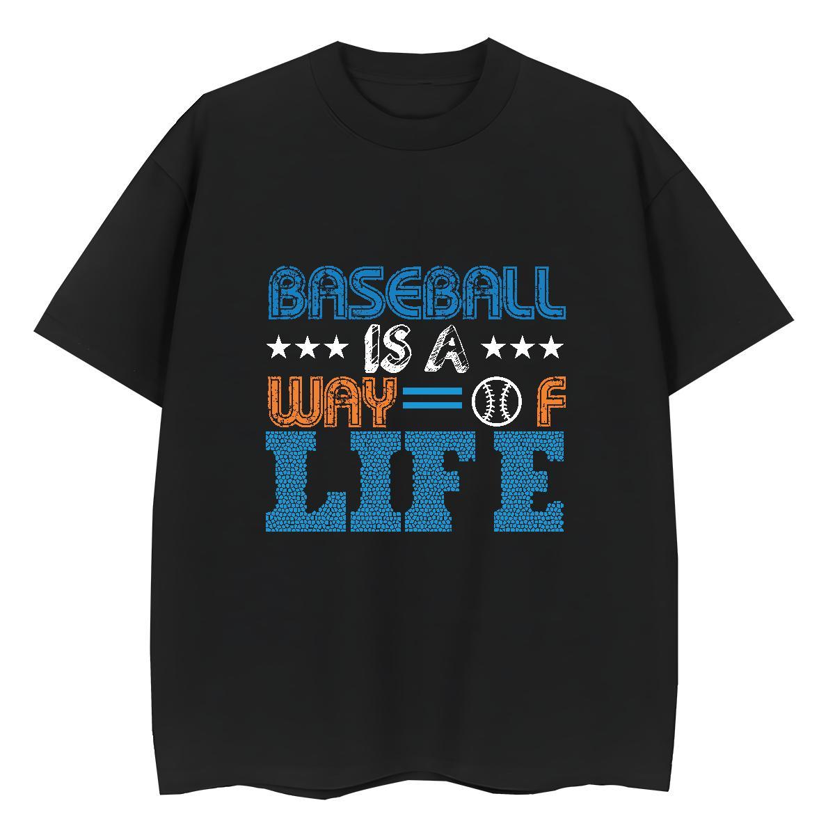 Cool Man T Shirts 230g Cotton baseball Sports Casual Anime Breathable Short Sleeve Couples T Shirts DIY Customized Clothings