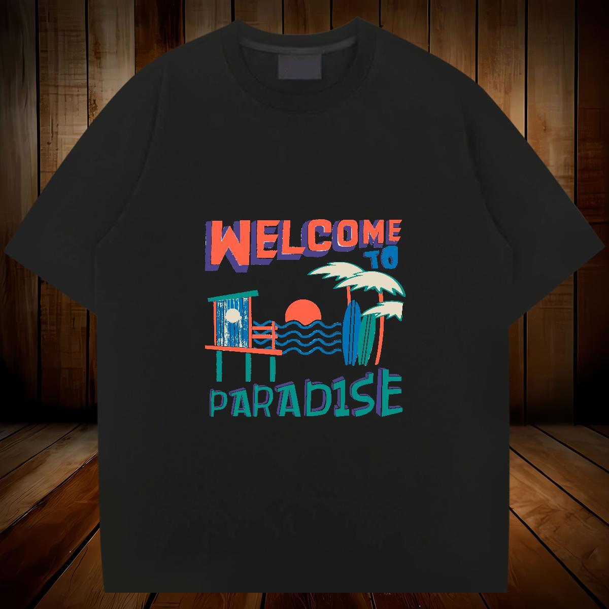 Cool Mens T Shirts 230g Pure Cotton tree Street wear Hip Hop White Plus Size Breathable Short Sleeve Men Tees 2024 Designer Tee Shirt