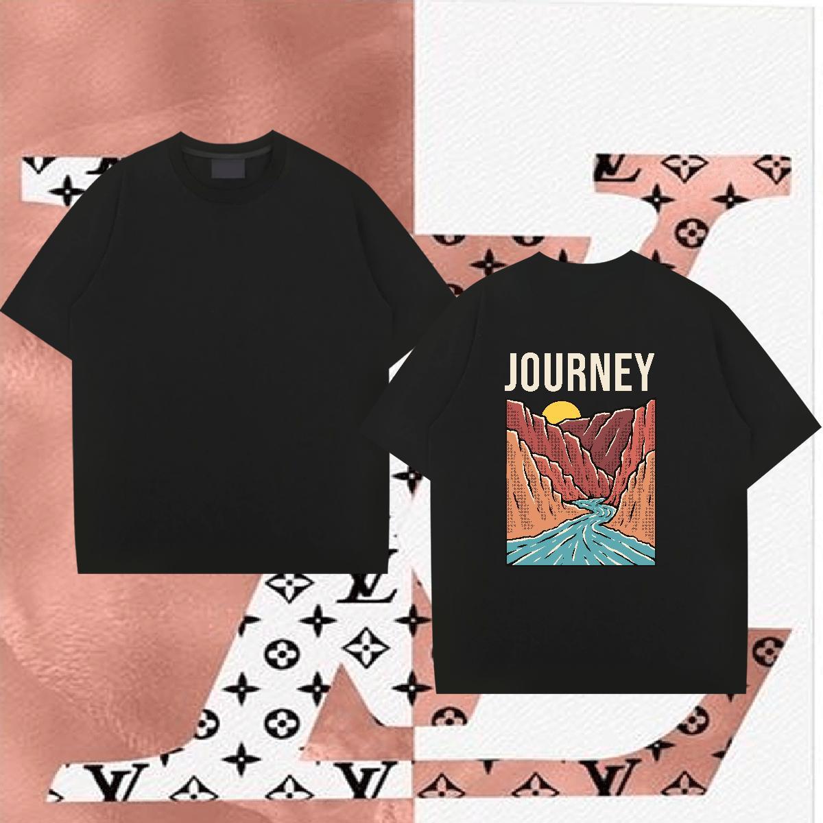 Wholesale Man T Shirts 230g Pure Cotton mountains Outdoor DIY Anime Breathable Men Tops Tees Fashion Top Tees