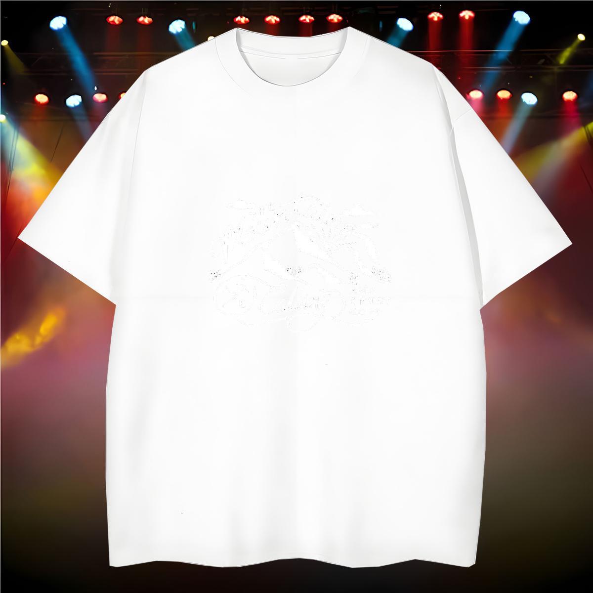 TOP Quality T-Shirts 230g Pure Cotton mountains Daily Outfit Graphic Breathable Crew Neck Men Tshirts Classic Clothes