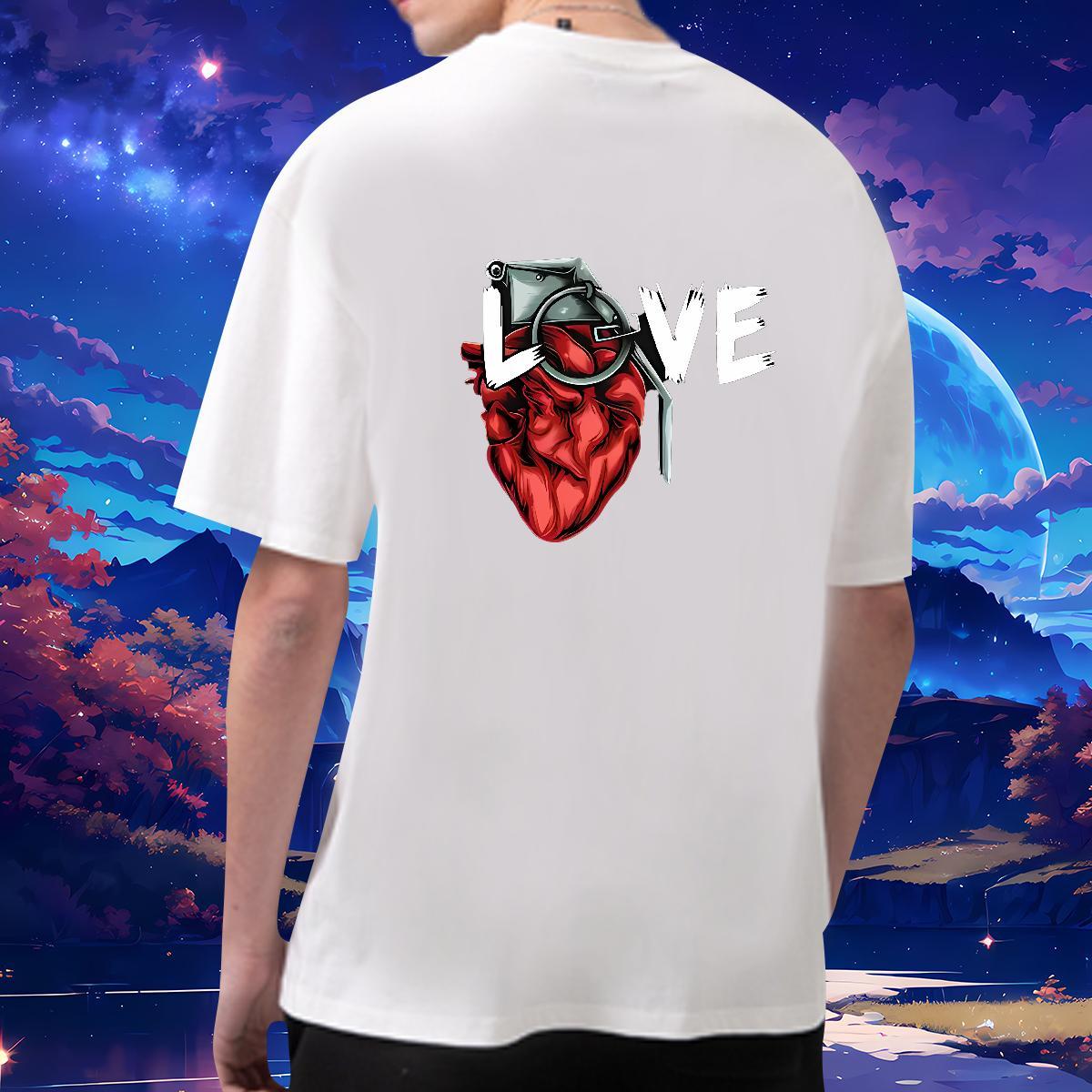 TOP Quality T Shirt For Man 230g Cotton letter Spring Summer Graphic Short Sleeve Soft Men Tees Fashion New Tees Shirts