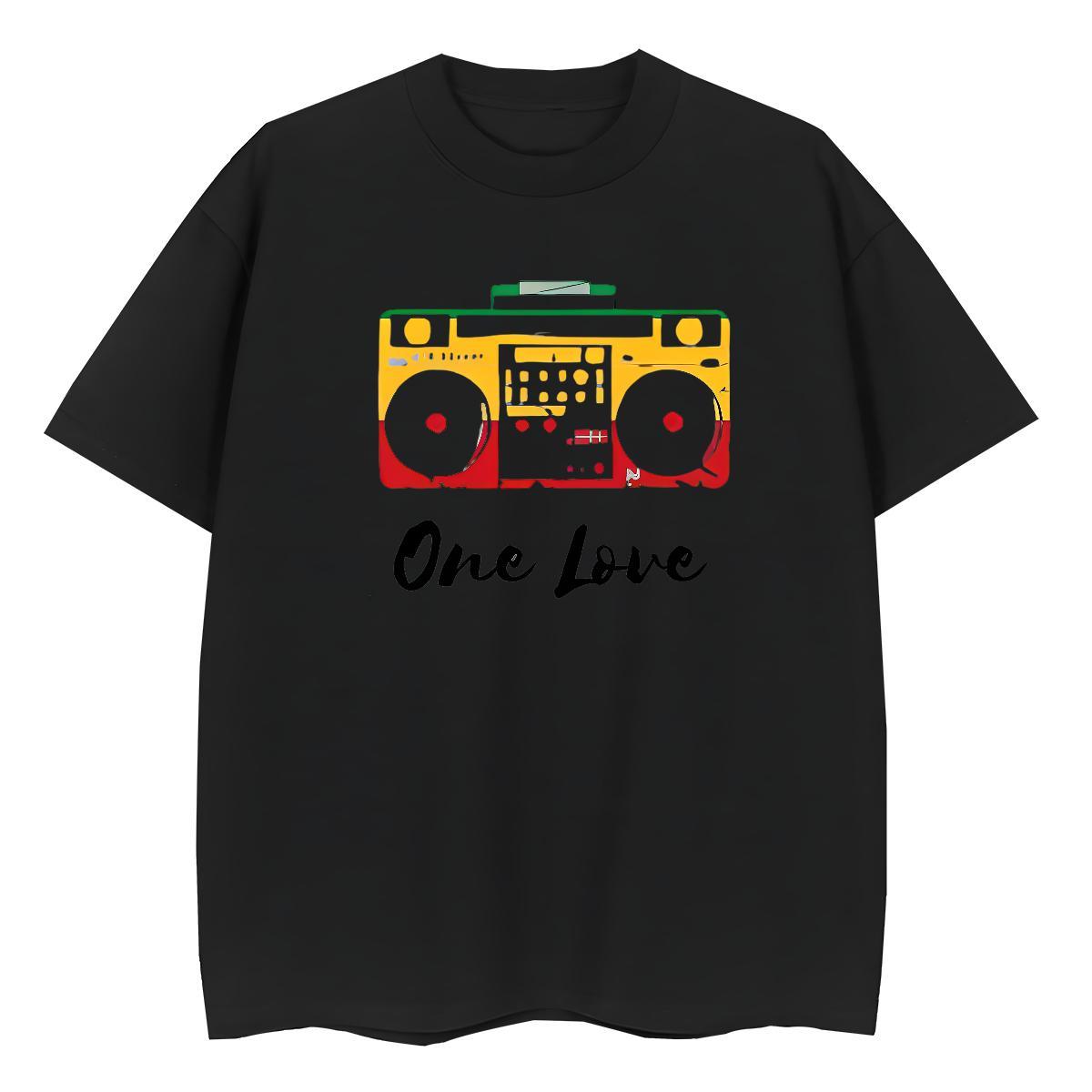 Comfortable Unisex Tshirts 230g Cotton letter Sports Street Wear T-Shirts for Women Crew Neck Breathable Cartoon Printing L-4XL Polos