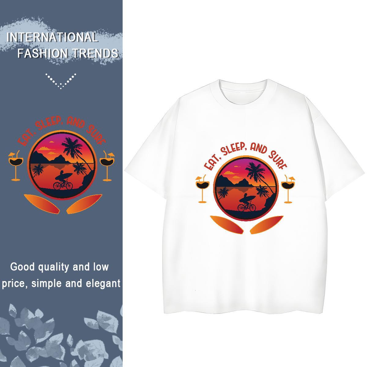 TOP Quality Man T Shirts 100% Cotton 230g sunset glow Home Outdoor Anime Short Sleeve Soft Tshirts Fashion Designer Tops Tees