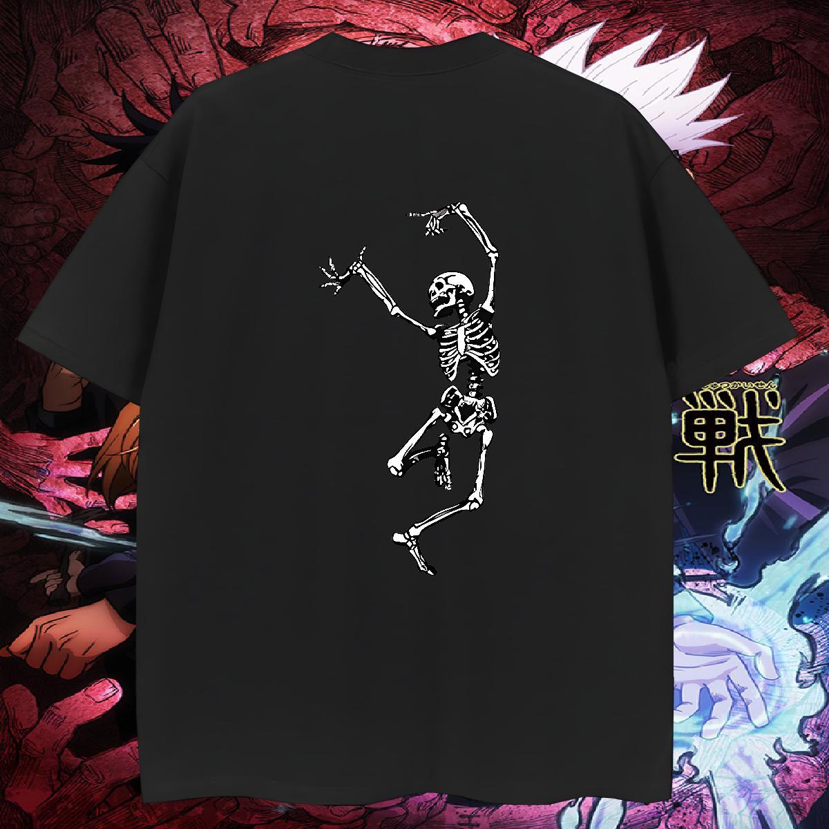 Classic T shirt 230g Pure Cotton skull Daily Outfit Graphic Round Neck Short Sleeve Men Clothes T-Shirt 2024 New Tshirts