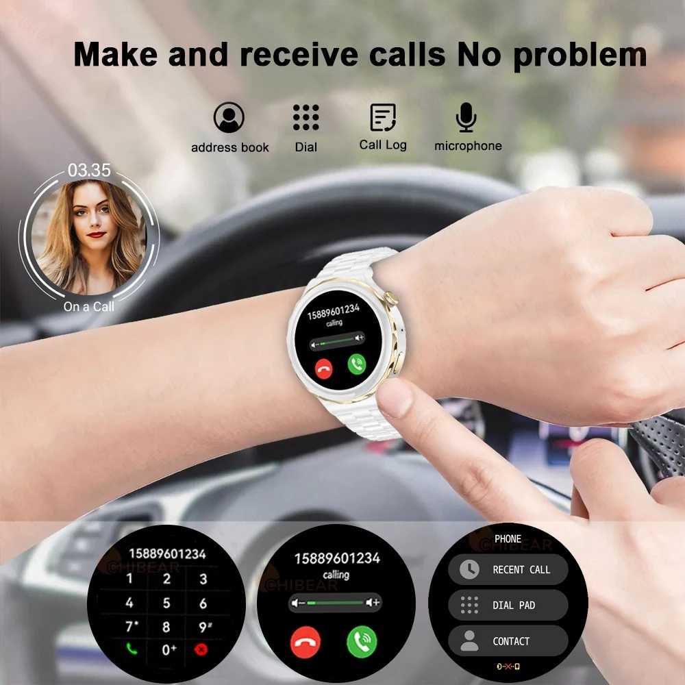 New Fashion Women Smart Watch Heart Rate GPS Sport Fitness Watch Waterproof Voice Calling Smart Watch For Huawei Watch GT3 M240824