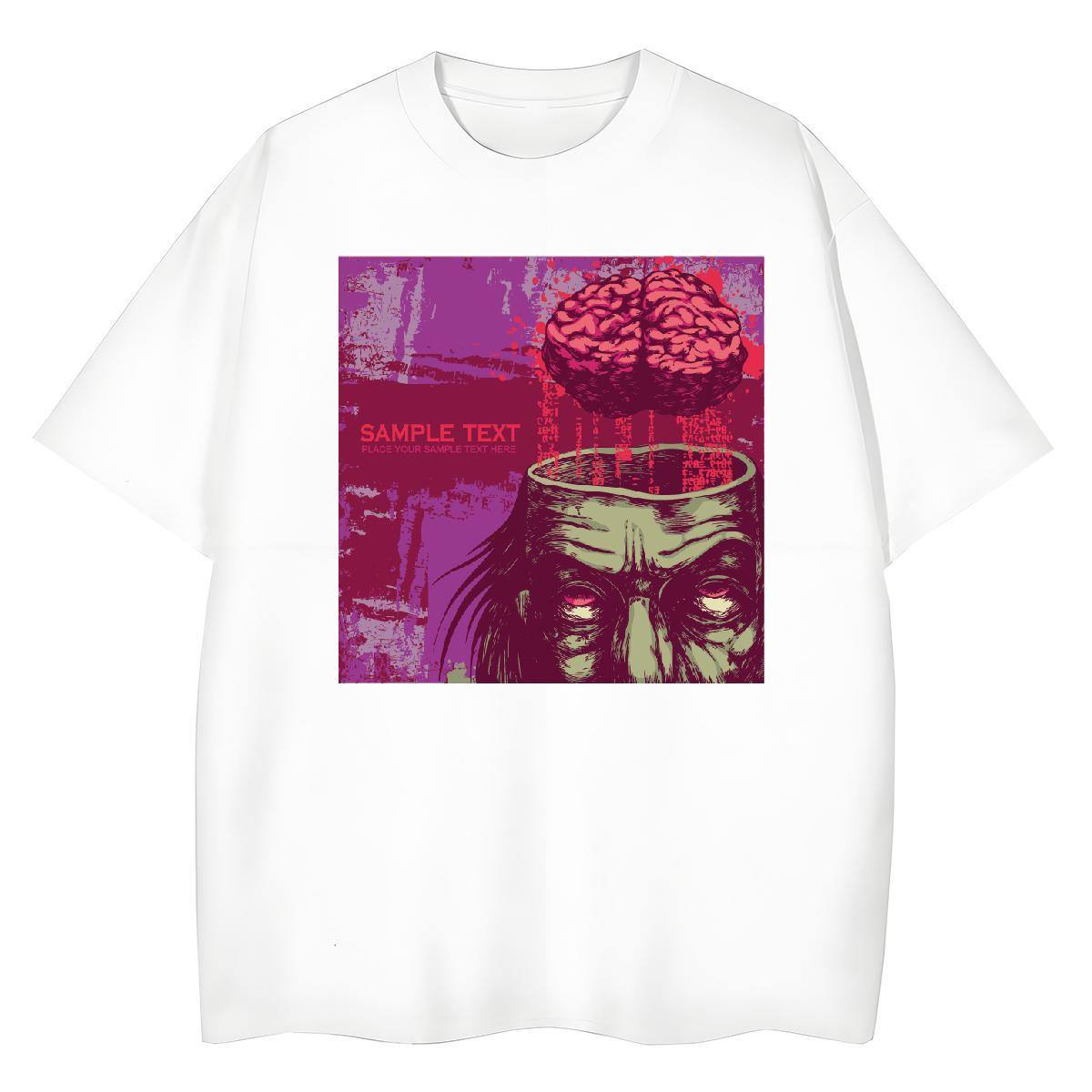Designer Womens Tshirts 230g Pure Cotton scary Casual Sport T-Shirts for Women Short sleeve Soft Graphic Tees