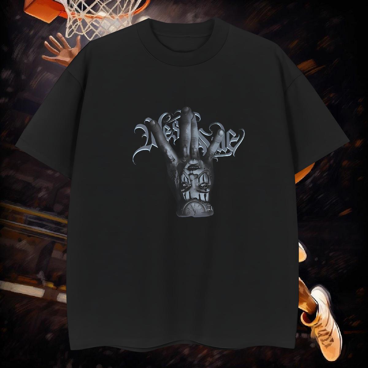 Unisex T shirt 230g Pure Cotton skull High Street Hip Hop Custom Big Size O-Neck Short Sleeve Men Tees 2024 DIY Top Tees