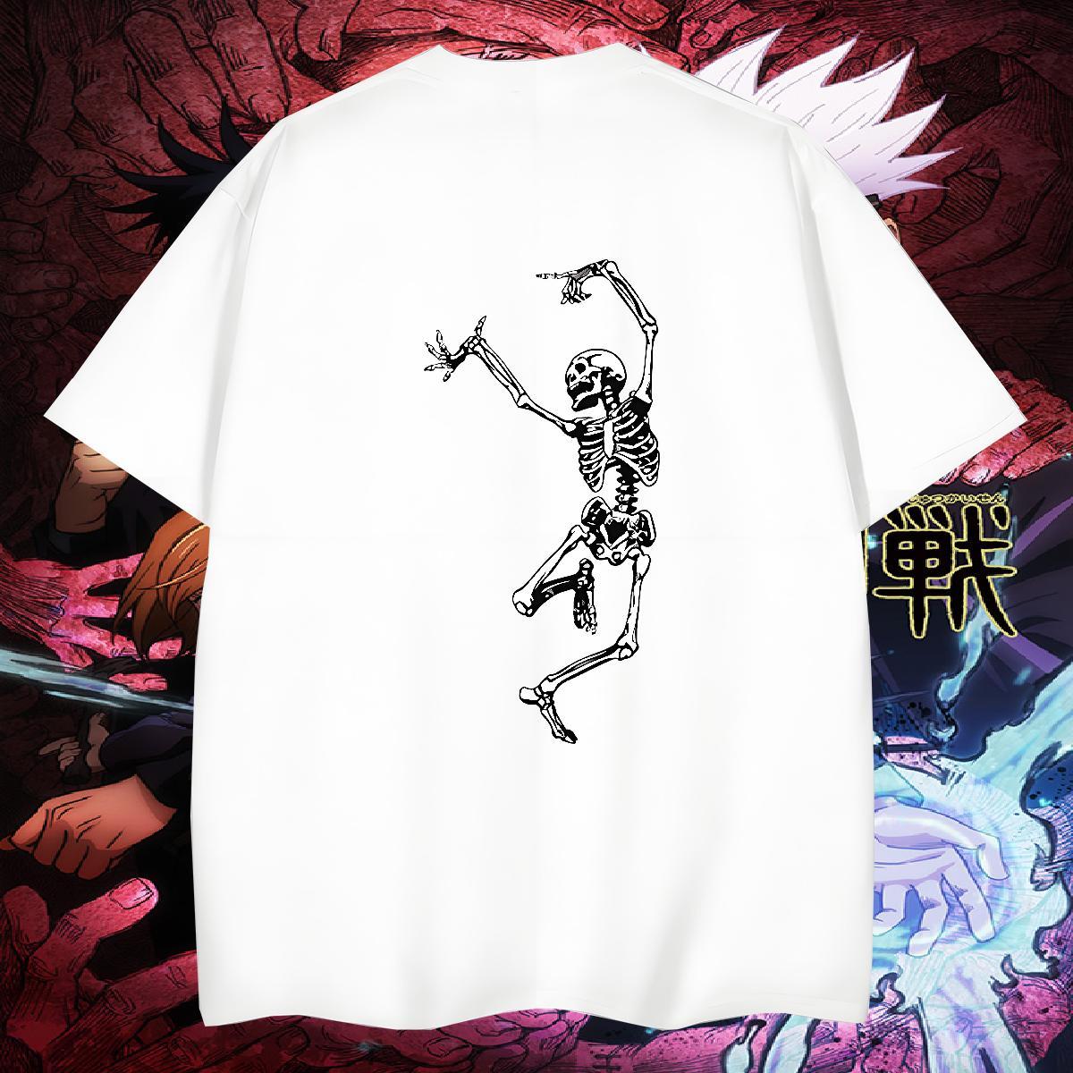 Classic T shirt 230g Pure Cotton skull Daily Outfit Graphic Round Neck Short Sleeve Men Clothes T-Shirt 2024 New Tshirts