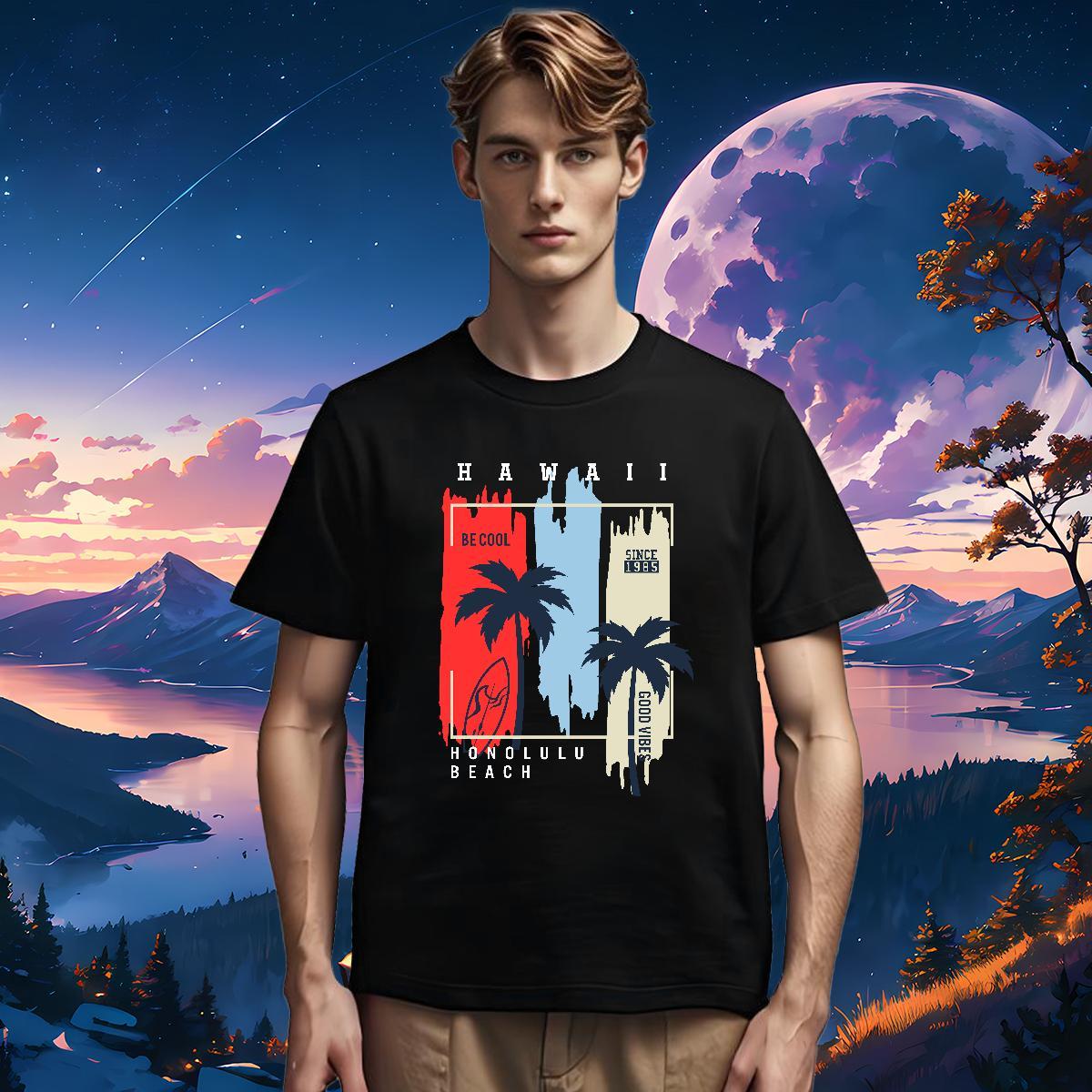 Cool Man T Shirts 230g Cotton letter Casual Plus Size Custom Round Neck Short Sleeve Men Tees Customized Tee Shirt