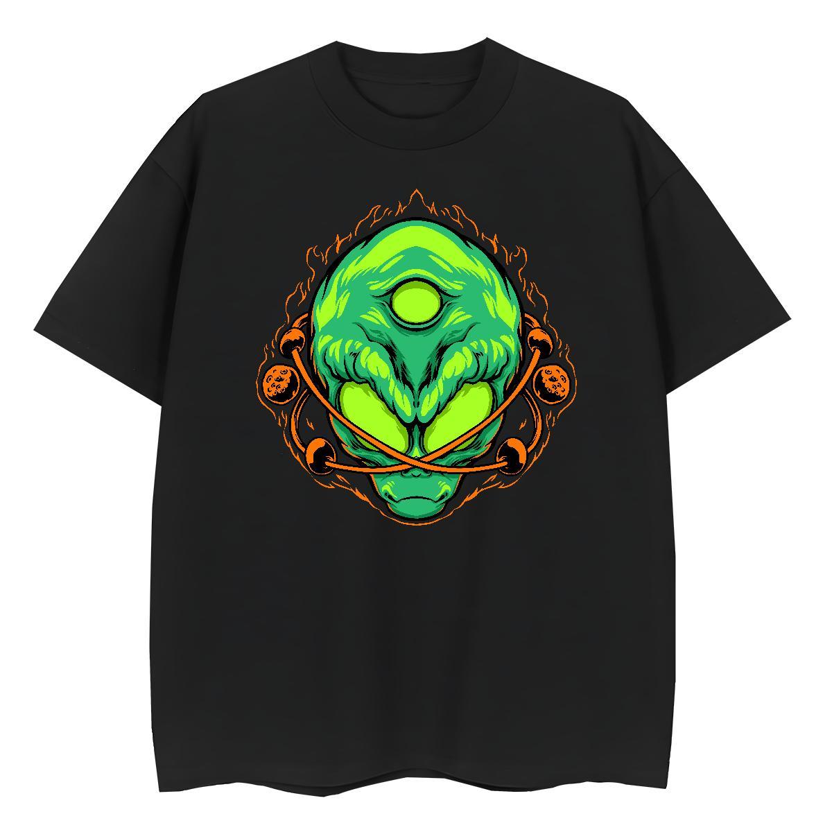 Unisex Man T Shirts 230g 100% Cotton ET Casual Anime Short Sleeve O-Neck Men Tshirts Stylist Wear