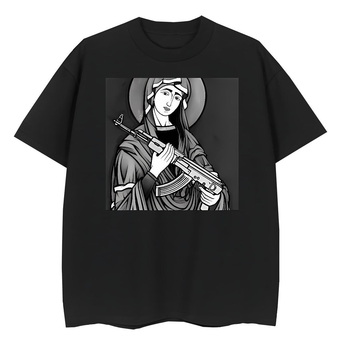 Unisex Tshirt for Man Woman 100% Cotton 230g nun Street Casual Womens T Shirts Breathable Crew Neck Plus Size Custom Top Shirts