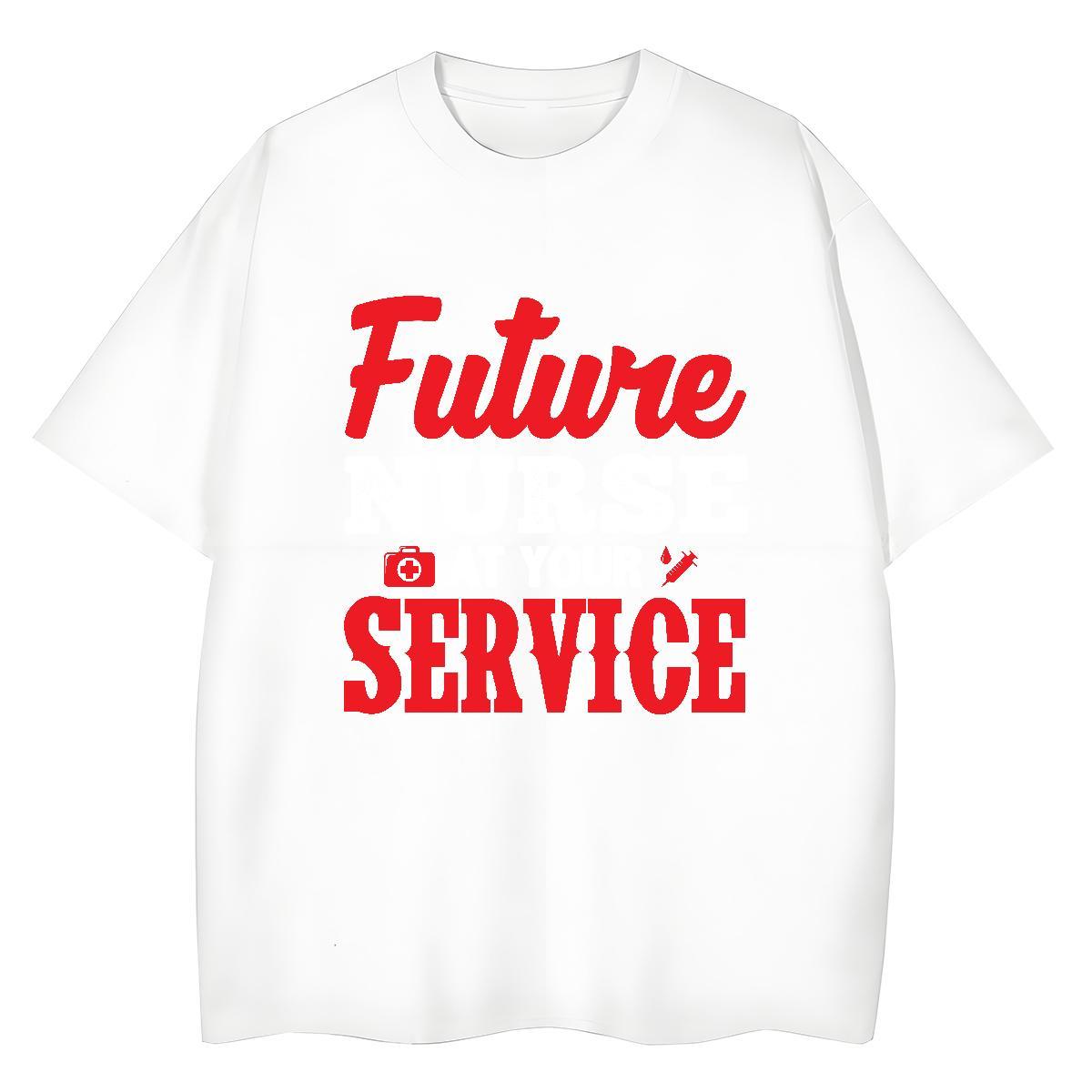 Free Shipping Couples T Shirts 230g 100% Cotton future Beach T shirt Crew Neck Breathable Black White Top Tees