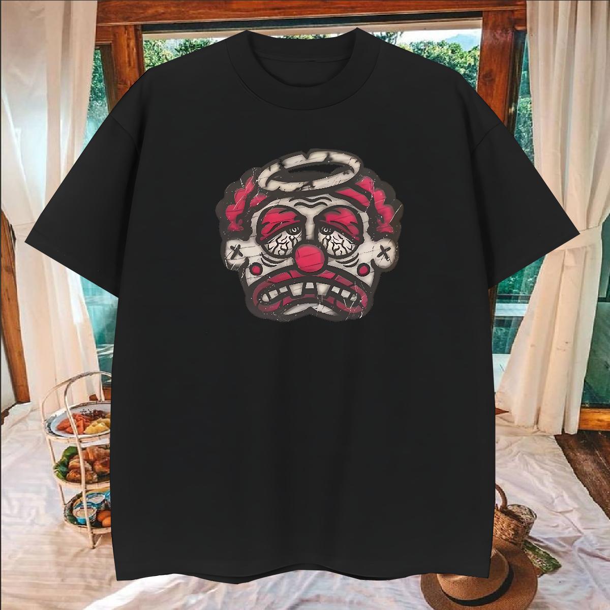 Cool Mens T Shirts 230g Cotton skull Daily Outfit Black White Breathable Crew Neck Mens Tshirts Factory Direct Tops Tees