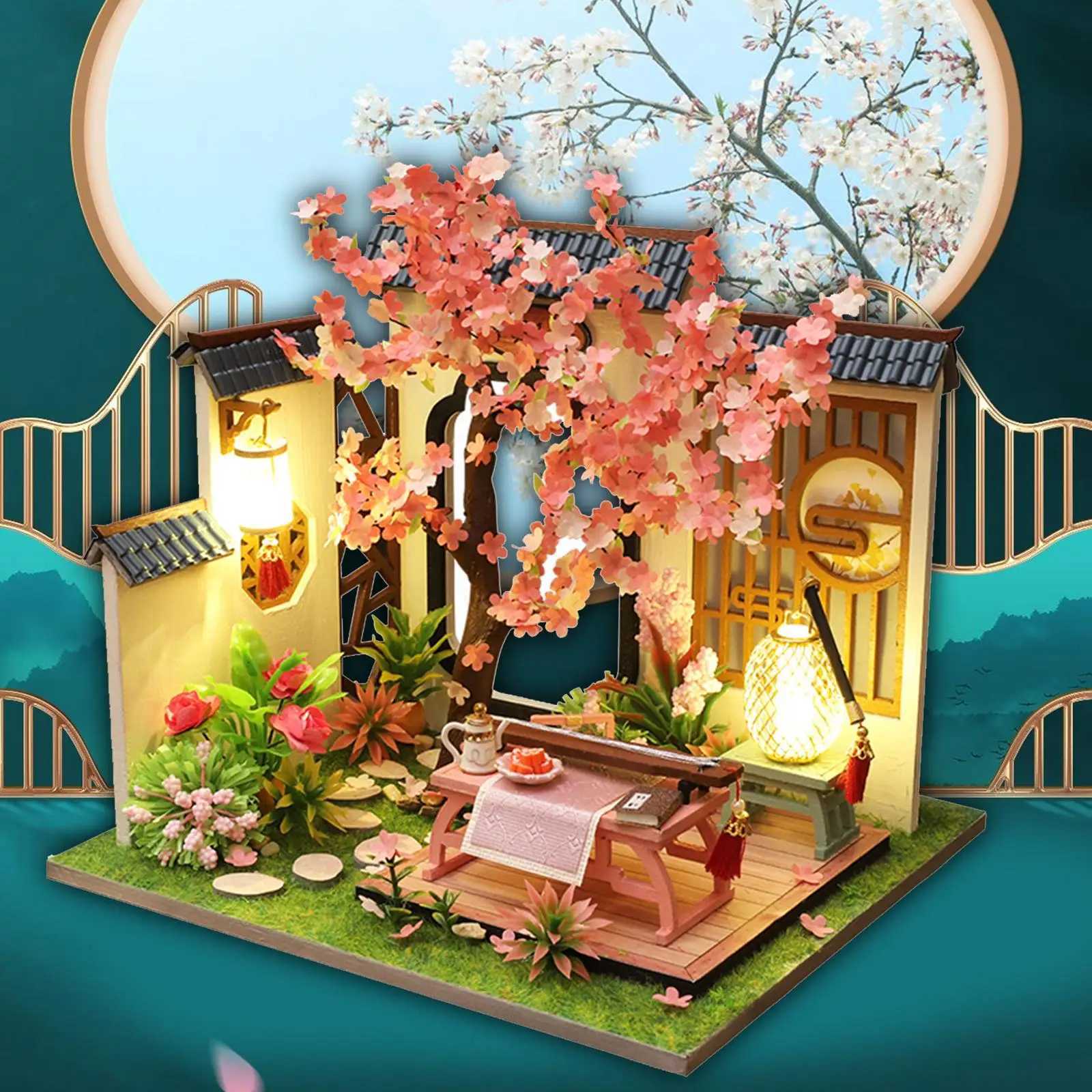 DIY Miniature Dollhouse with Accessories Creative Room Dollhouse Miniature DIY Mini House Kits for Children Kids Birthday Gifts M240824