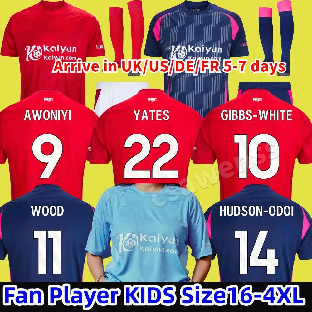 24 25 NoTTIngham GARD Soccer Jerseys GRABBAN Johnson Surridge 2024 2025 kids Forest Awoniyi AMEOBI KROVINOVIC ELANGA Football Shirts Men Kids Kit