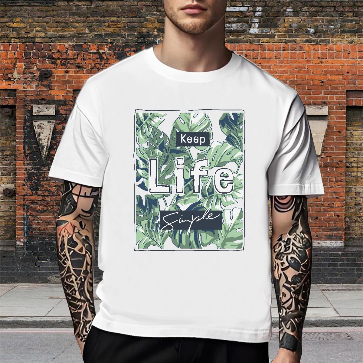 Free Shipping Man T Shirts 100% Cotton 230g letter Casual Daily Wear Oversized 3XL 4XL Pure Cotton Tshirts Fashion Designer Tees Shirts