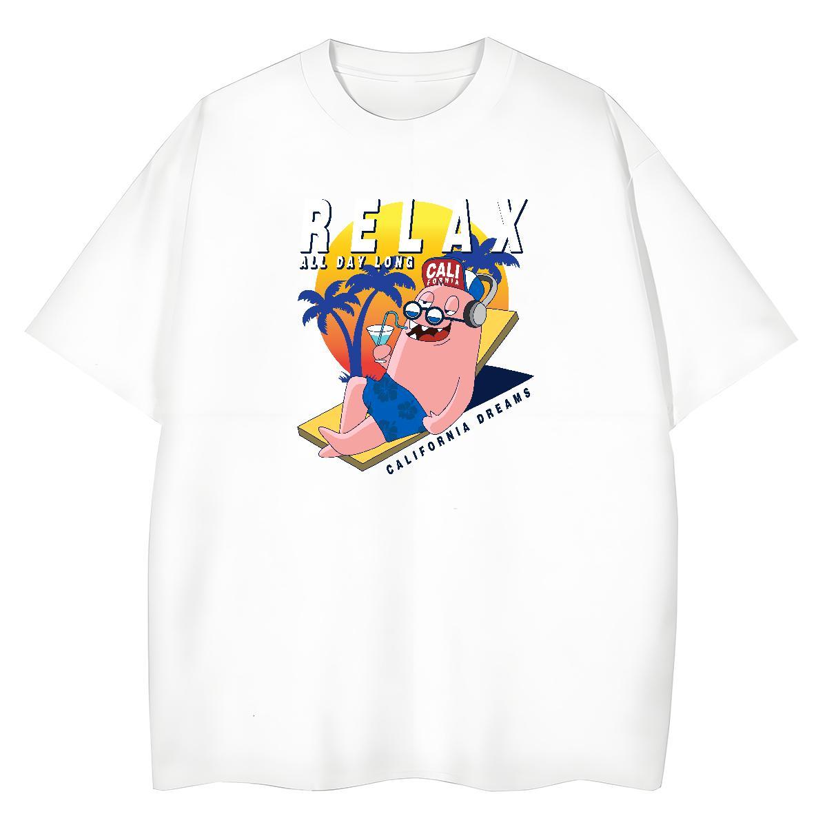 Lady Couples T Shirts 230g Cotton America Casual Daily Wear T-Shirts Crew Neck Breathable Custom Print Plus Size Tshirts