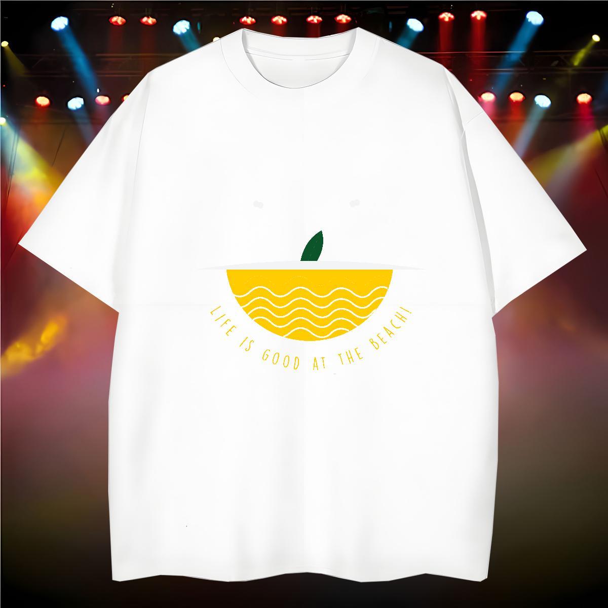 Soft T shirt 100% Cotton 230g sea Street White Plus Size Pure Cotton Men Clothes T-Shirt Classic Casual Tees