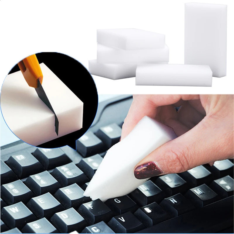 1100 pieces of magic sponge eraser white melamine for dishwashing kitchen bathroom office cleaning 100 60 20mm 240824