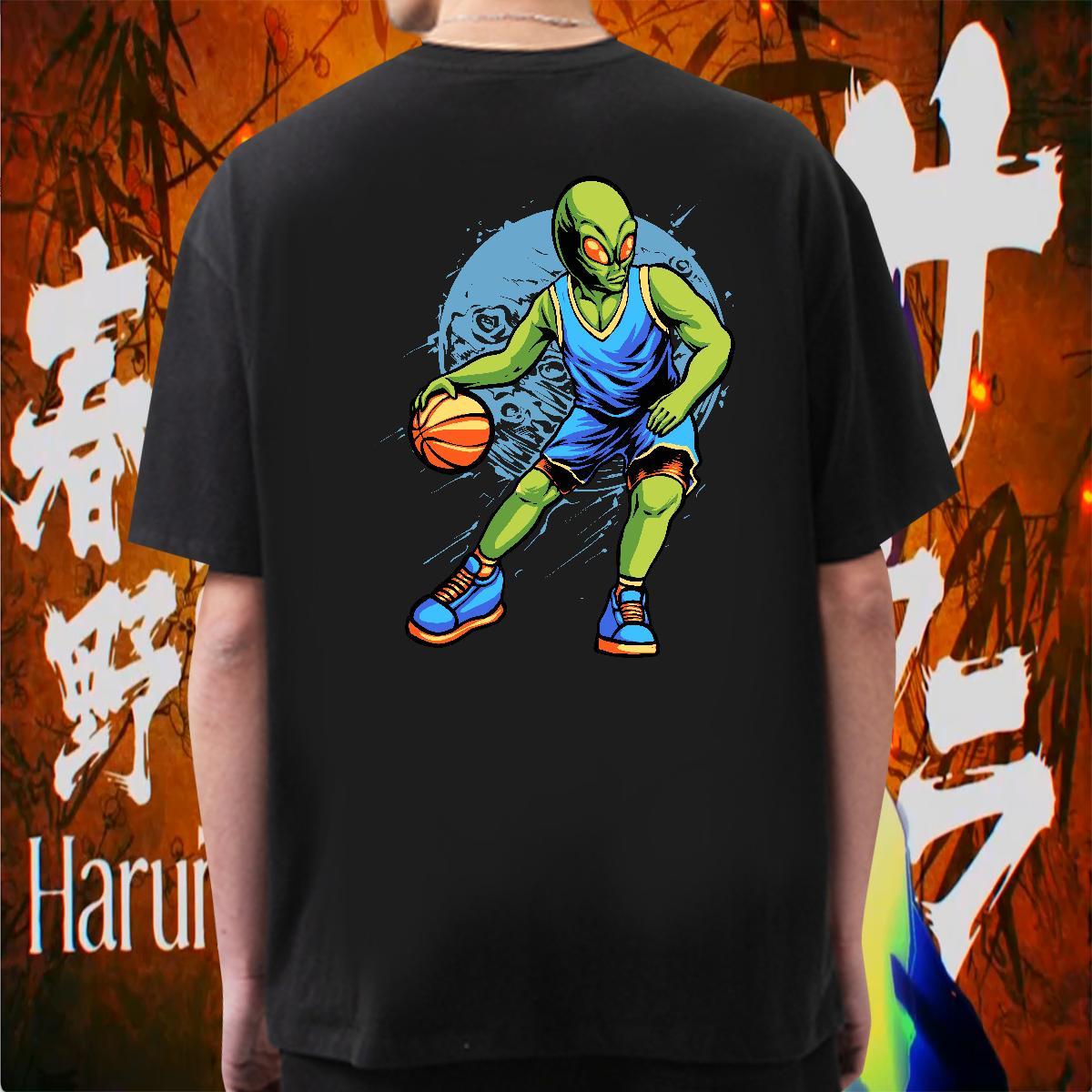 Brand T Shirts Men 230g Cotton ET Street wear Hip Hop Floral Print O-Neck Short Sleeve Men Tops Tees Custom Polos