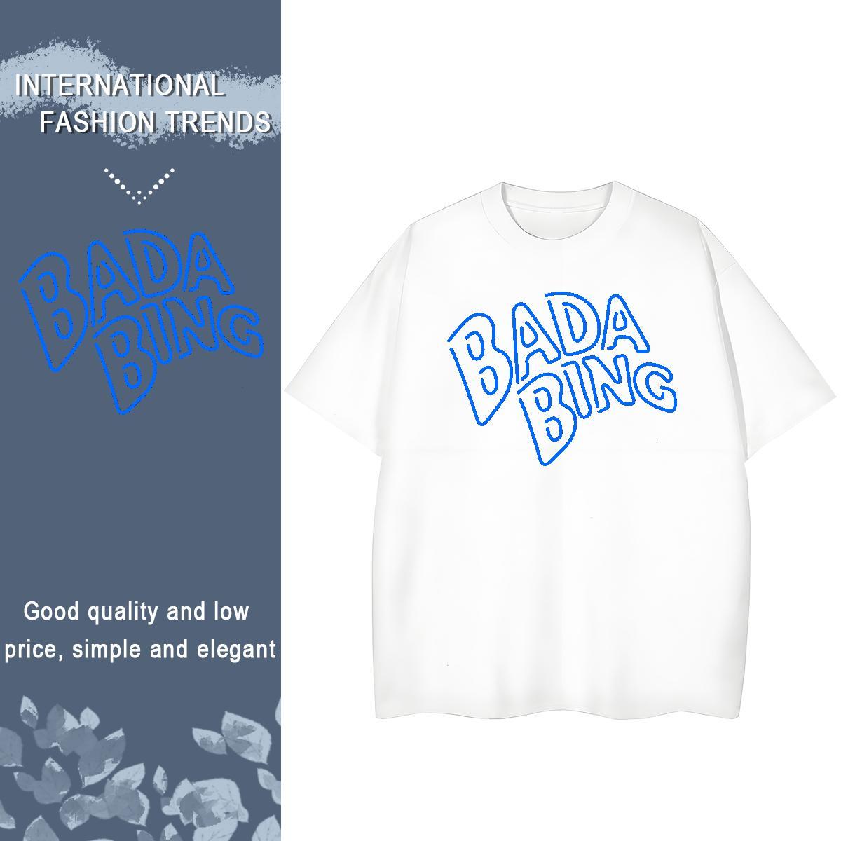Female Womens Tshirts 230g 100% Cotton letter Casual Sport Womens T Shirts Crew Neck Breathable Plus Size Custom Clothes