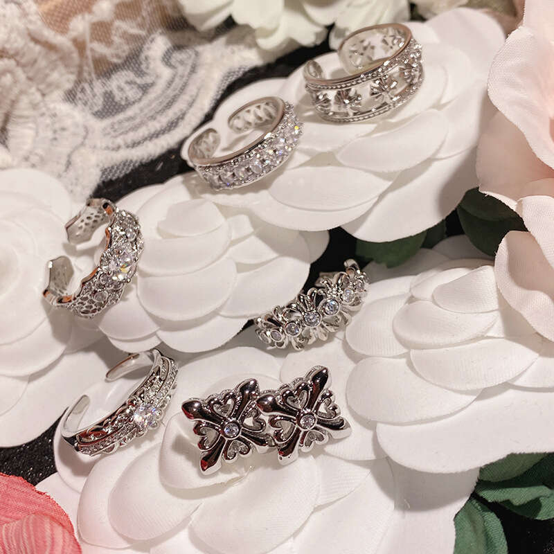 niche hip hop cross flower earrings Luxury Designer Jewelry 925 Sterling Silver Fill Radiant Shape Cubic Zircon Party Diamond Women Engagement Bridal 