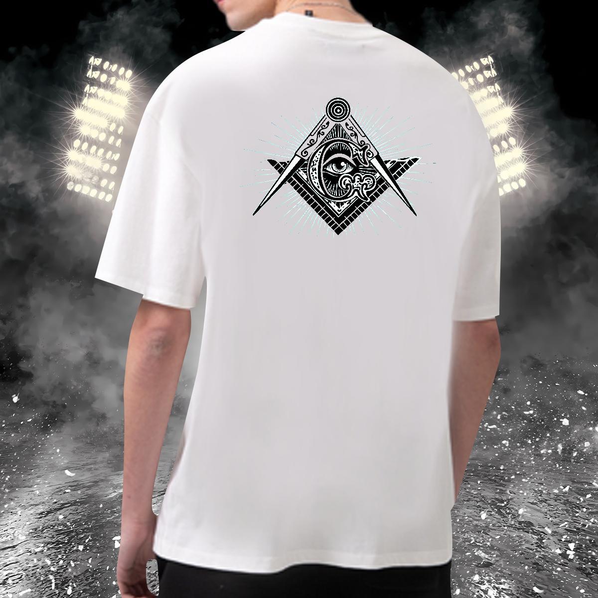 Cool T Shirt For Man 100% Cotton 230g eye of the devil Outdoor Cartoon Print O-Neck Short Sleeve Men Tees Free Shipping Tops