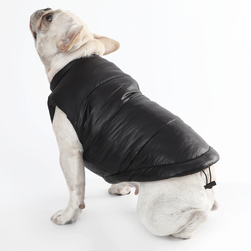 Dog Warm Vest Jacket Coat Windproof Turtleneck Dog Cold Weather Coats with D-Ring for Leash Pet Winter Clothes for Small Medium Large Dogs CH285