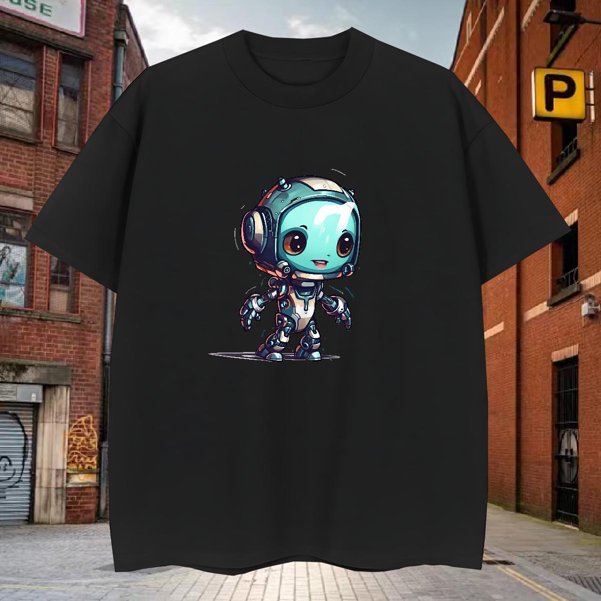 Cool Design T shirt 100% Cotton 230g ET Street Cartoon Printing L-4XL Crew Neck Breathable Men Clothes T-Shirt 2024 Designer Clothings