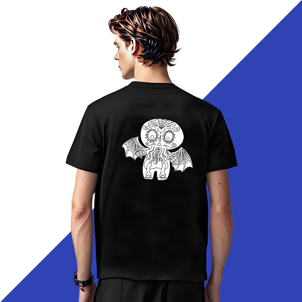 Cool Design T Shirts Men 230g 100% Cotton skull Casual Beach DIY Logo Oversized Crew Neck Tshirts Fashion Casual Tops