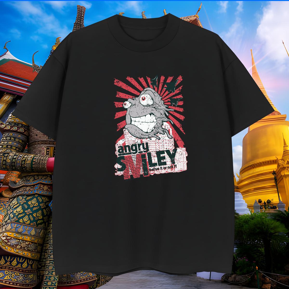 Popular T-Shirts for Men 100% Cotton 230g skull Sports Casual Cartoon Printing L-4XL Breathable Soft Men Tshirts Classic Casual Tops