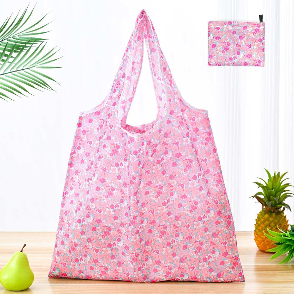 Large capacity folding shopping bag supermarket portable tote bag