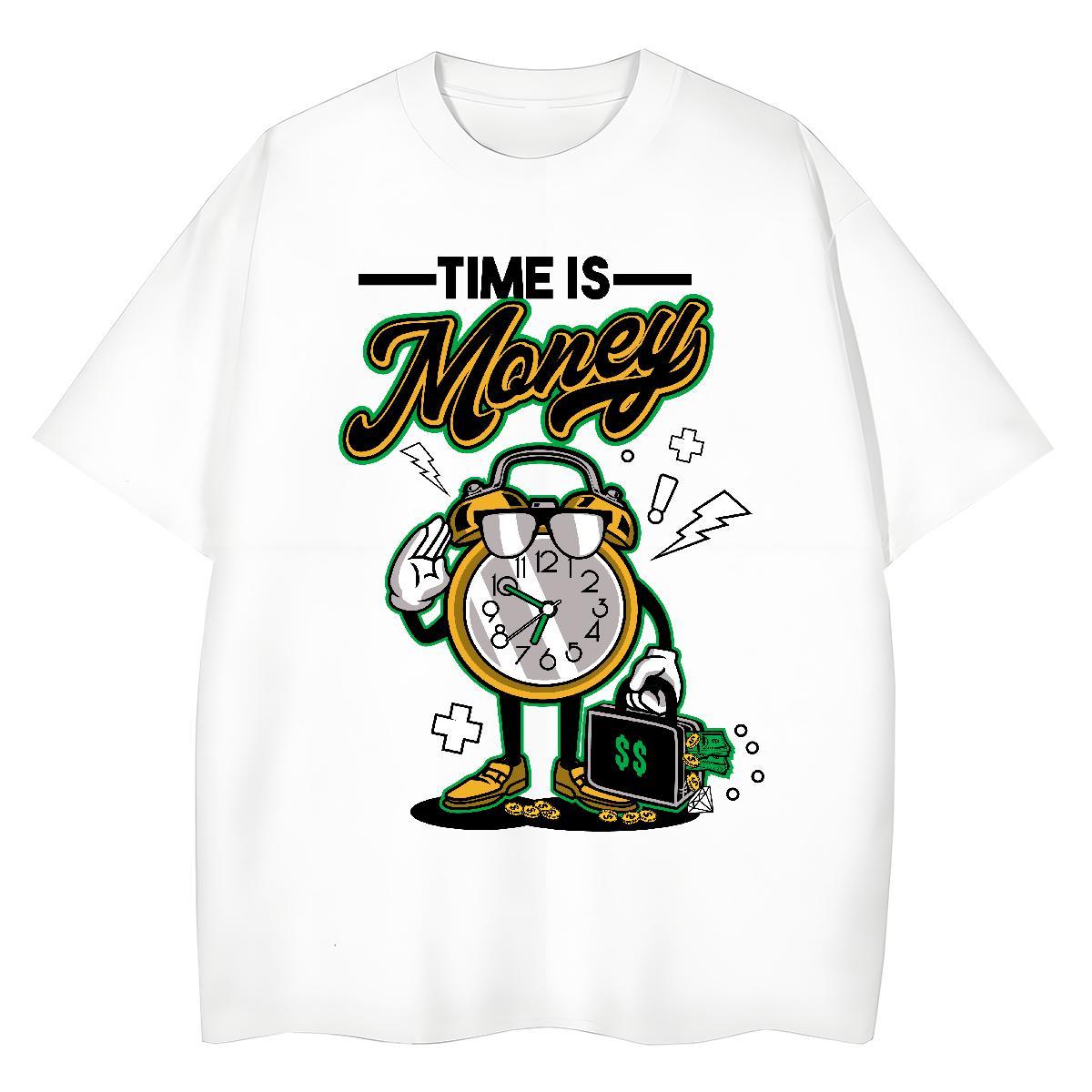 Female Women Tshirts 230g Cotton glasses Street Casual Womens T Shirts Breathable Short Sleeve Cartoon Floral Printing Tees