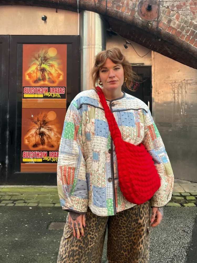 Women's Jackets Fashionable womens pocket single breasted cotton jacket fashionable floral print long Sleve quilted jacket 2024 autumn womens T-s