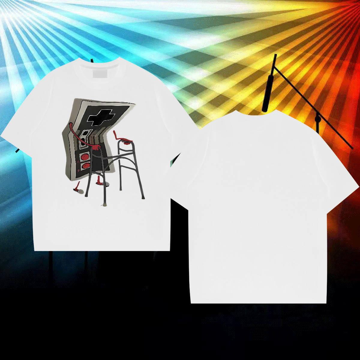 2024 Designer Men Tshirts cartoon Hip Hop Street 100% Cotton 230g Polos Short Sleeve O-Neck Soft Man T Shirts Custom Printed