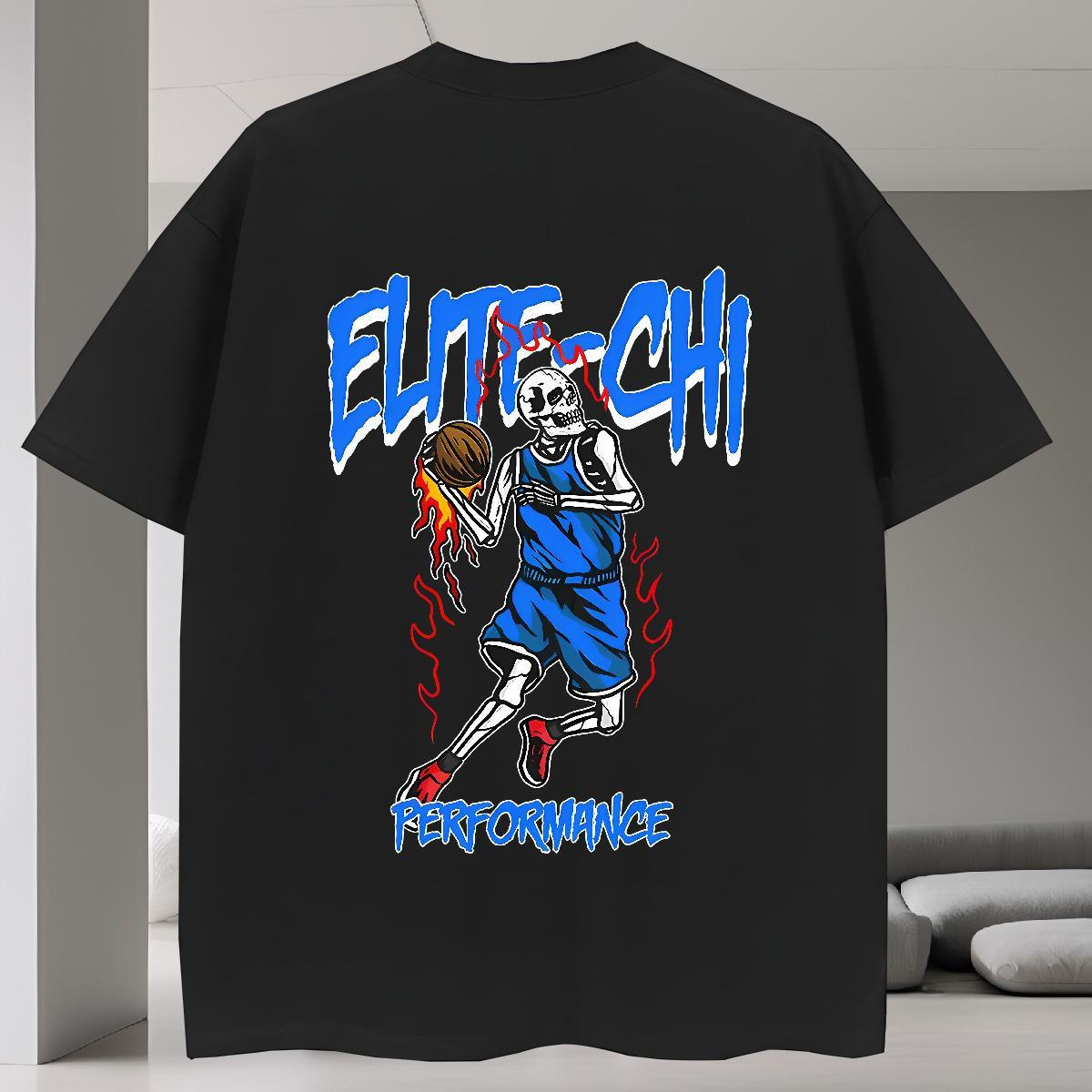 Comfortable Men T Shirts 100% Cotton 230g skull Street Custom Big Size Round Neck Short Sleeve Tshirt for Man Woman Fashion Clothes