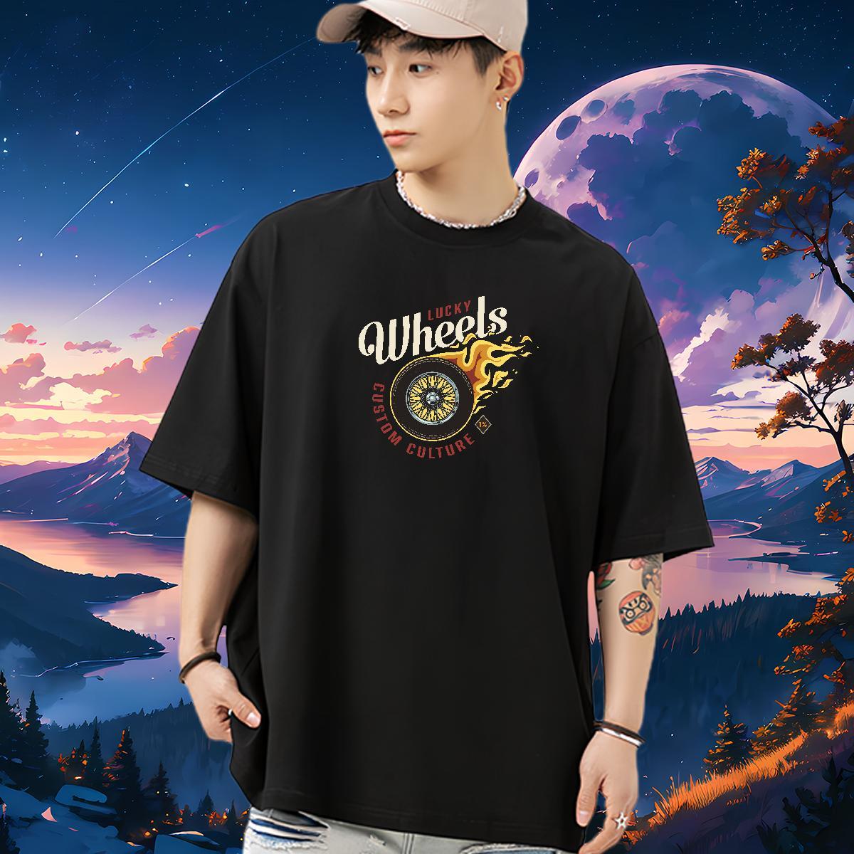 Comfortable Mens T Shirts 100% Cotton 230g tool Street Customized Breathable Soft Tshirt for Man Woman 2024 New Tees