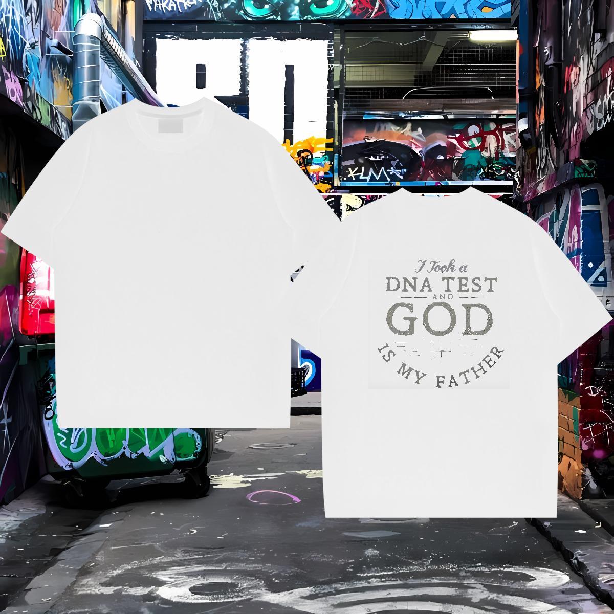 Popular T-Shirts for Men 230g 100% Cotton letter Spring Summer Custom Cartoon Round Neck Short Sleeve Tshirts Fashion Designer Tee Shirt